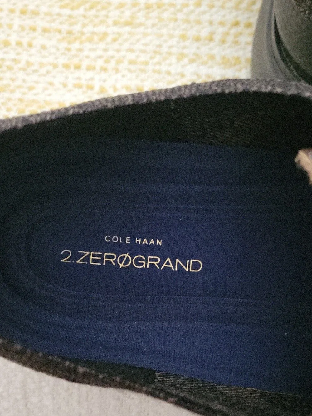 Cole Haan 2.Zerogrand Two-Tone Brown and Black Knit Derby Shoes
